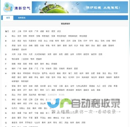 清新空气--PM2.5和空气质量指数(AQI)实时查询